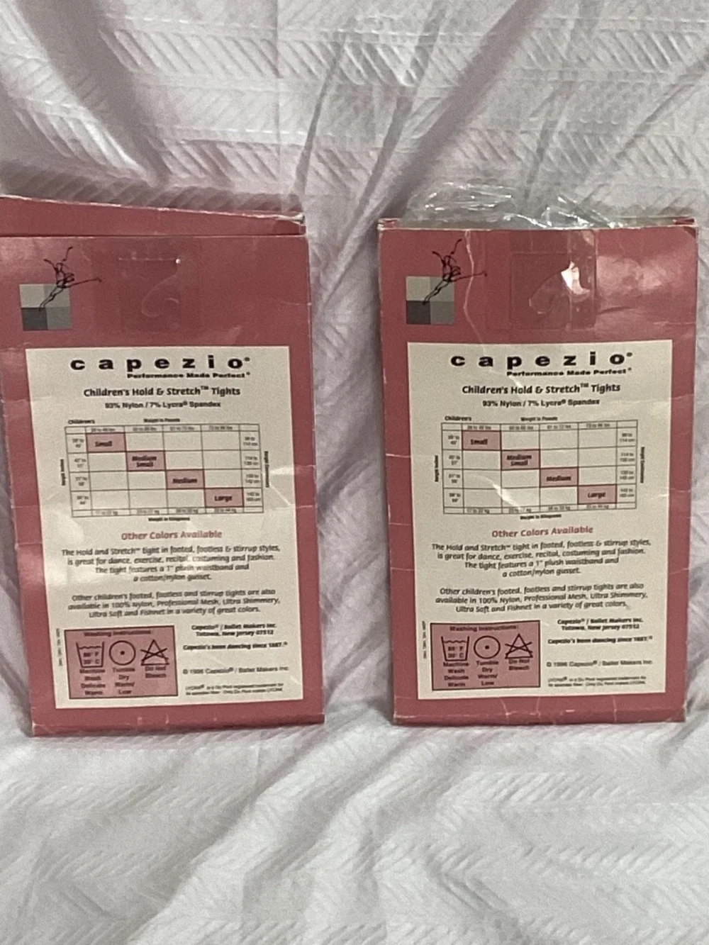 Capezio Child’s Hold & Stretch Tights 6x-7 (Med / Small) LSN